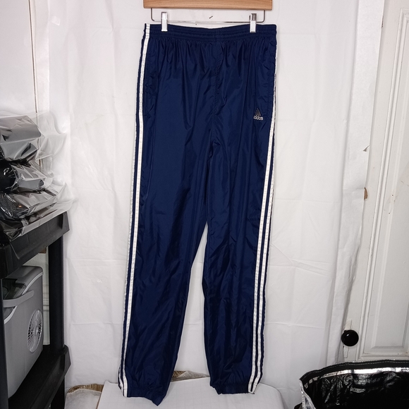 adidas Other - Adidas Blue and White Joggers with Iconic Stripes